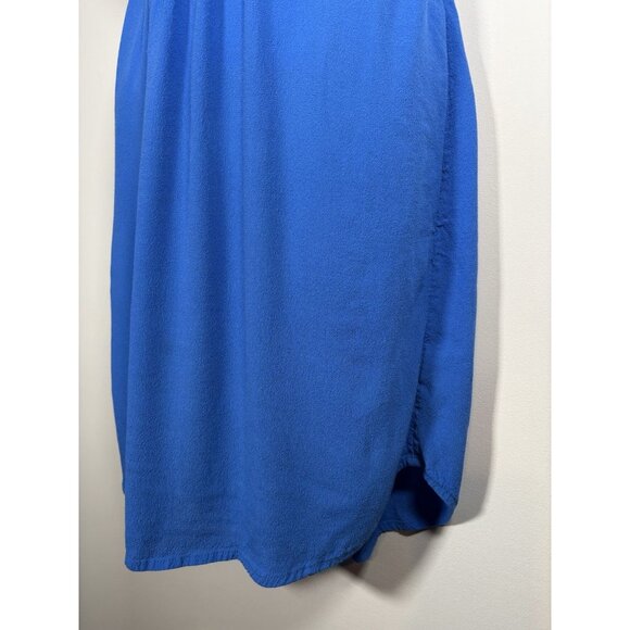 Anthropologie MAEVE Liban Shawl Sleeveless Dress Blue Small - Picture 3 of 9
